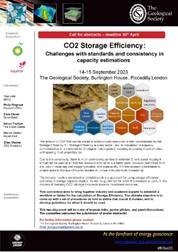 poster of energy group co2 storage efficiency conference